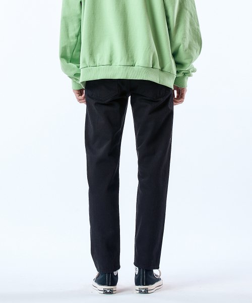 Черные укороченные джинсы tapered