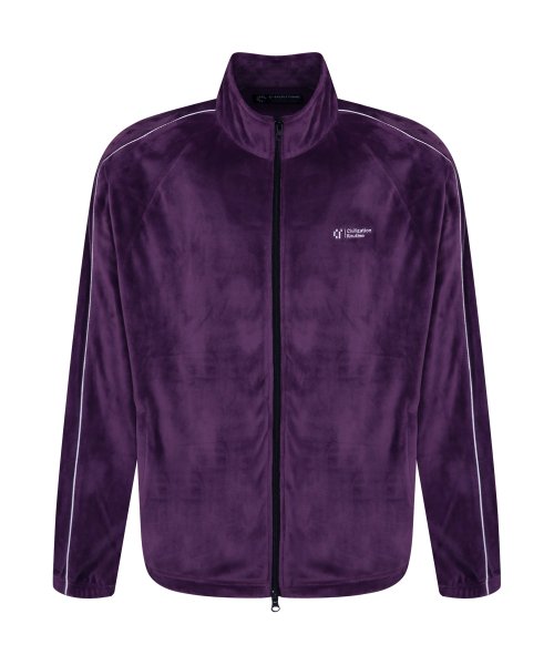 Велюровая спортивная куртка CR-Purple