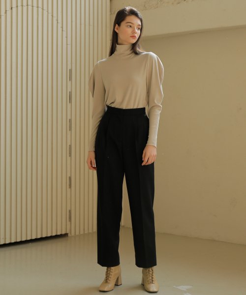 BALLOON SLEEVE TURTLENECK / 7COLOR