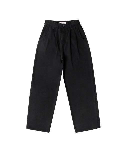 [WIDE] Pleated Jeans