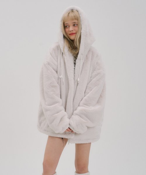 Fur hotsell hooded jumper