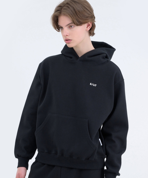 Базовое худи из футера, Black