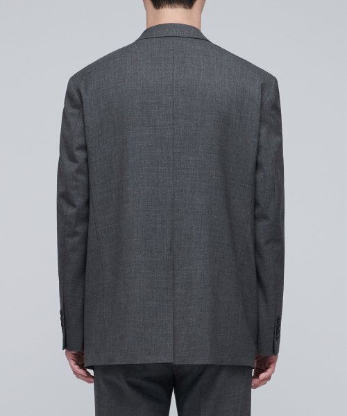Свободный базовый шерстяной блейзер [Medium Grey]