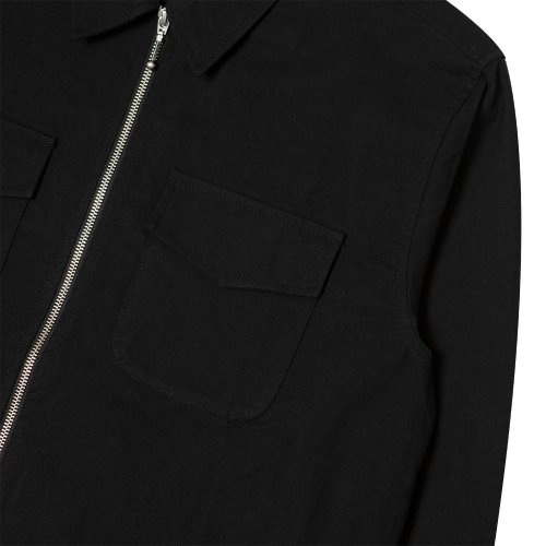 AC ZIPUP SHIRTS.BLACK