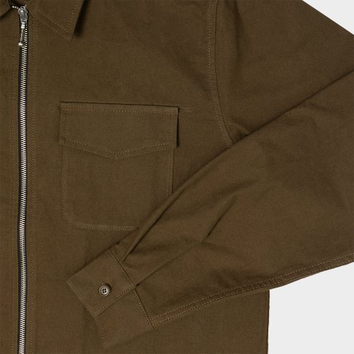 AC ZIPUP SHIRTS.KHAKI
