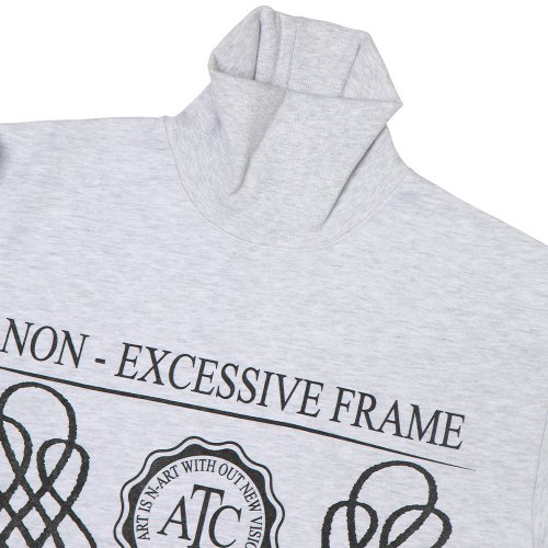 AC NECK SWEAT SHIRTS.GRAY