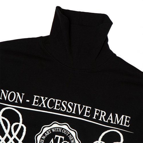 AC NECK SWEAT SHIRTS.BLACK