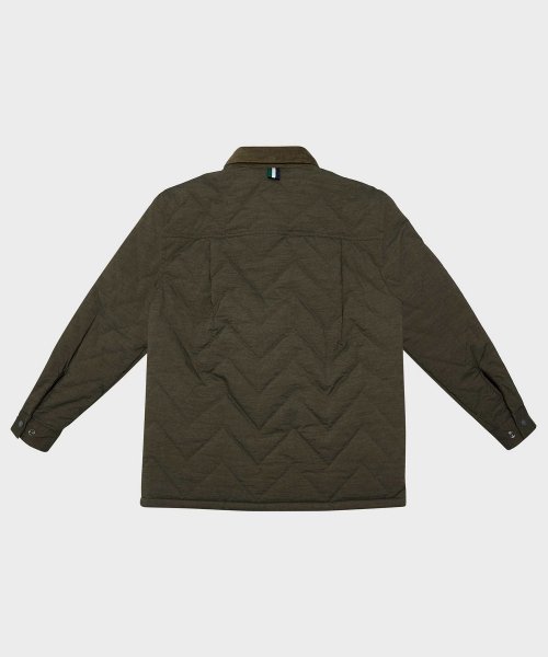 Зигзаг стёганая trucker куртка Khaki