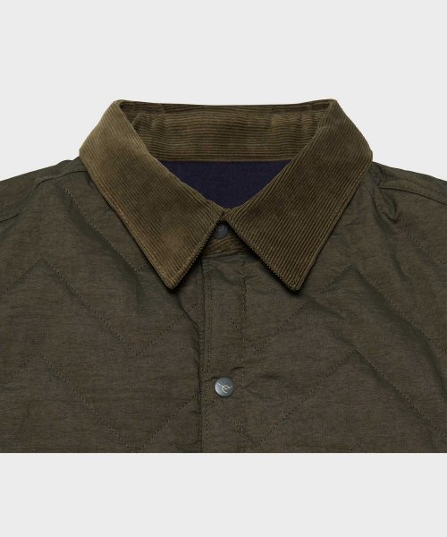 Зигзаг стёганая trucker куртка Khaki