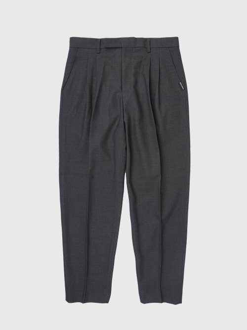 Укороченные шерстяные слаксы City tapered Charcoal