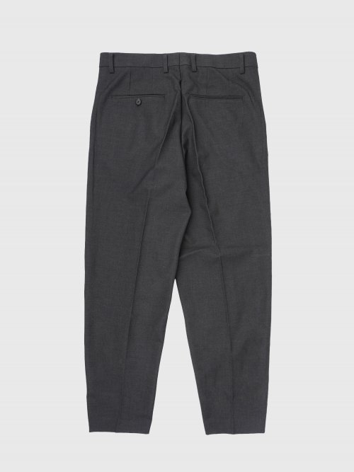Укороченные шерстяные слаксы City tapered Charcoal