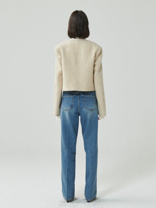 bookle tweed jacket_cream