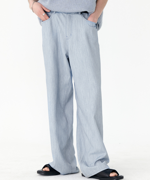 마틴플랜(MARTIN PLAN) Vertical Slap Pants - BLUE - 사이즈 & 후기 | 무신사