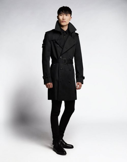 Тренч King Superfine Organic Classic (BLACK/BLACK/BLACK)