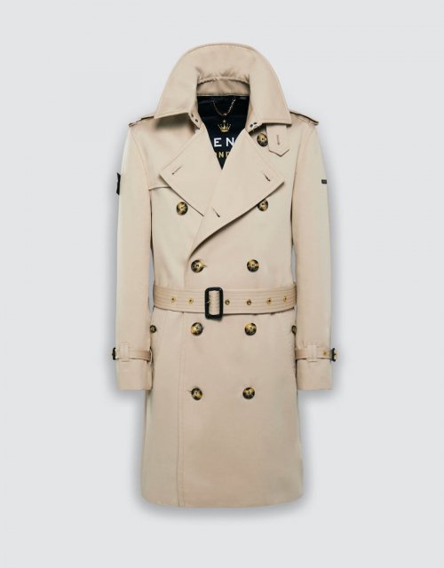 Свободный тренч Duke (STONE/BLACK/GOLD)