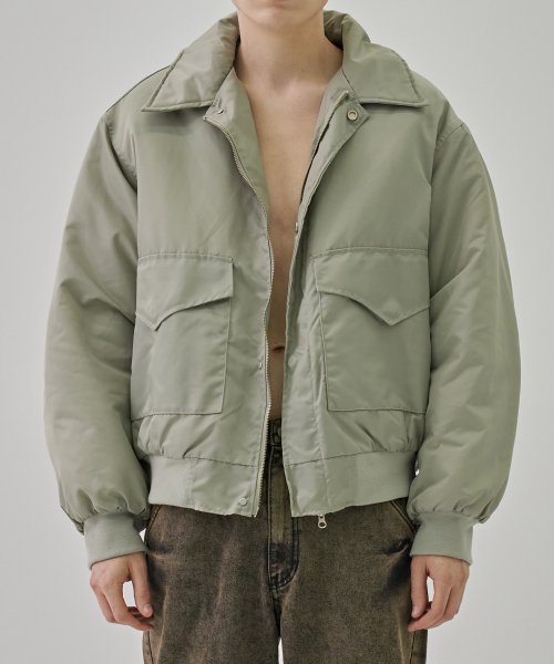 Куртка MA1 с воротником 2-way, Light Grey