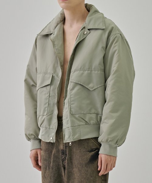 Куртка MA1 с воротником 2-way, Light Grey