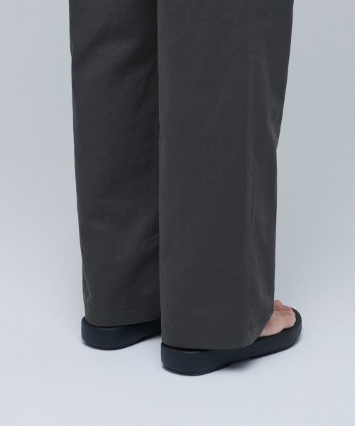 Women's Cotton Linen Denim Easy Wide Pants | MUJI USA