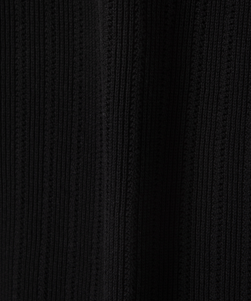 Перфорированный вязаный жилет BLACK