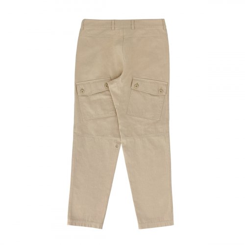 Брюки карго свободного кроя в елочку (beige)