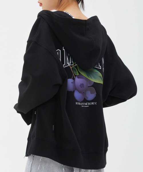 ROMANTIC CROWN GARDENING BERRY HOOD ZIP U.P 大勧め レディース