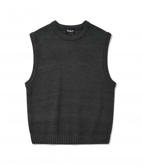 Вязаный жилет сотами Grey