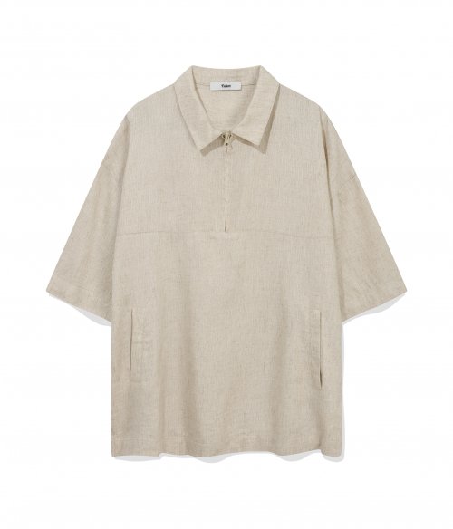 Минималистичный анорак с полуворотником, Beige