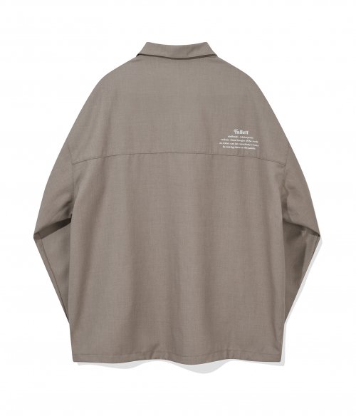 Минималистичный анорак с воротником Beige