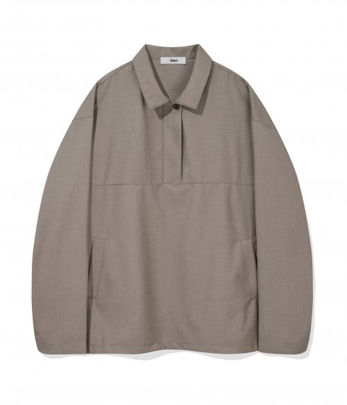 Минималистичный анорак с воротником Beige