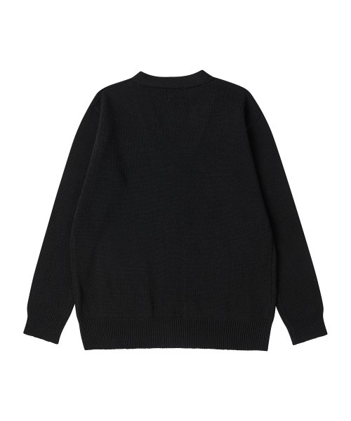 Базовый кардиган V-neck из шерсти ягненка, Black