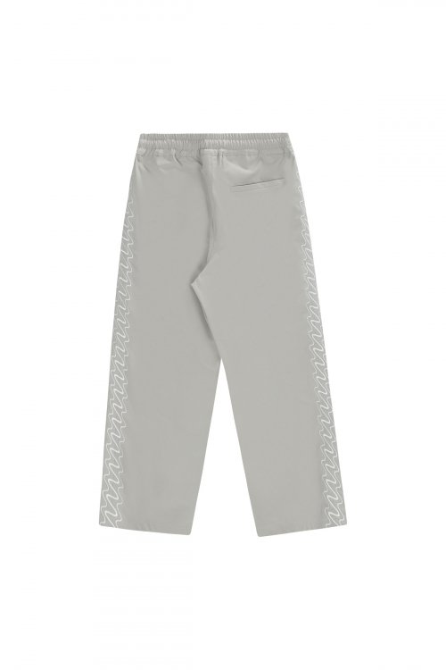 Серые брюки с волнистым логотипом (Grey)
