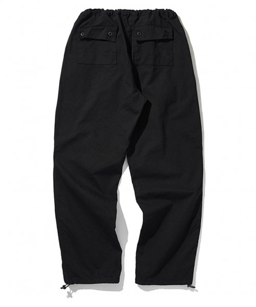 Удобные хлопковые брюки на завязках (BLACK)