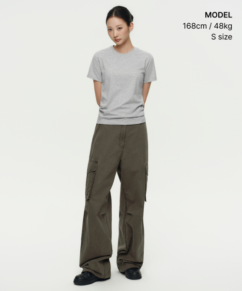 WOMENS COOLTANDARD BASIC CREW NECK T-SHIRT [MEDIUM GREY]