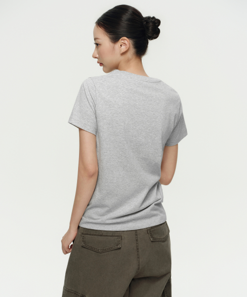 WOMENS COOLTANDARD BASIC CREW NECK T-SHIRT [MEDIUM GREY]