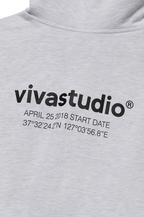 MUSINSA | VIVASTUDIO LOCATION HOODIE [MELANGE GRAY]