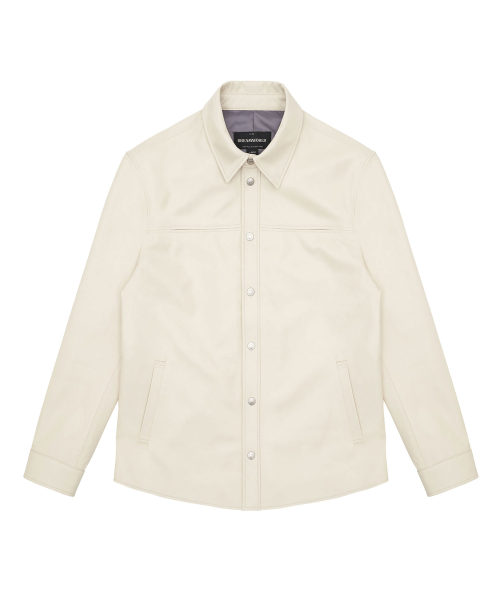 LAMBSKIN SHIRTS JACKET (IVORY)