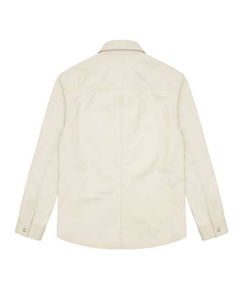 LAMBSKIN SHIRTS JACKET (IVORY)