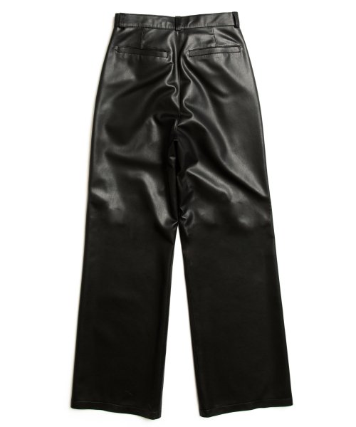 Мужские кожаные брюки Flow Line (Black)