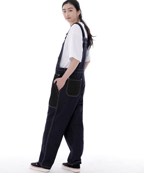 Джинсовый комбинезон Worker & Builder Fatigue WNB-605, микс-индиго WHS