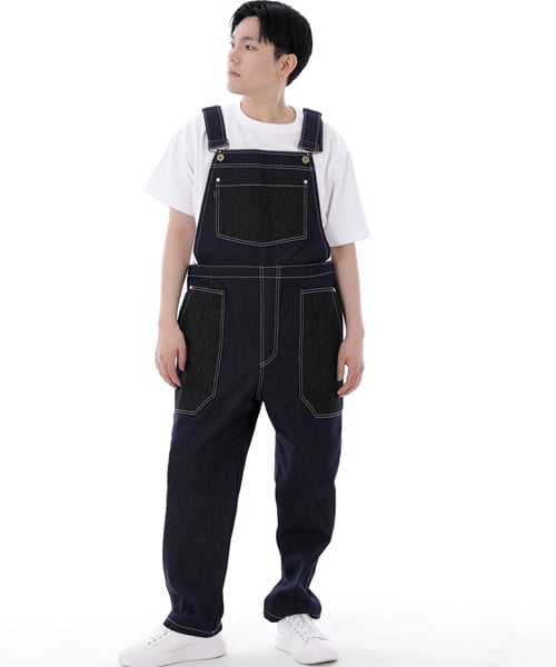 Джинсовый комбинезон Worker & Builder Fatigue WNB-605, микс-индиго WHS