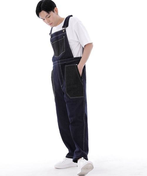 Джинсовый комбинезон Worker & Builder Fatigue WNB-605, микс-индиго WHS