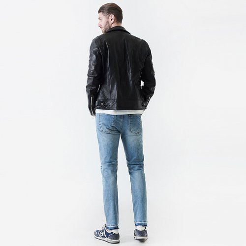Кожаная куртка-косуха Elaborate Rider Lambskin (BLACK)