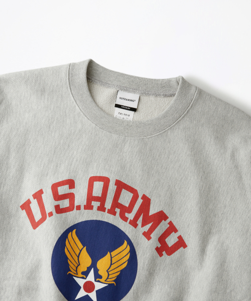MIL SWEAT(US ARMY)_3%MELANGE GRAY
