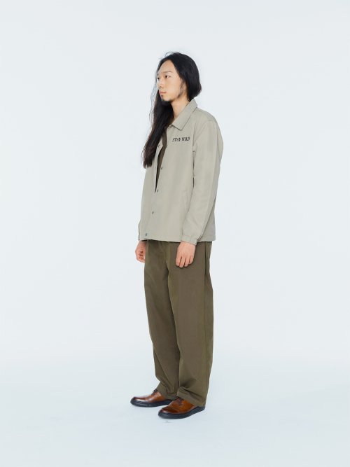 BERLIN BEIGE COACH JACKET with embroidered logo