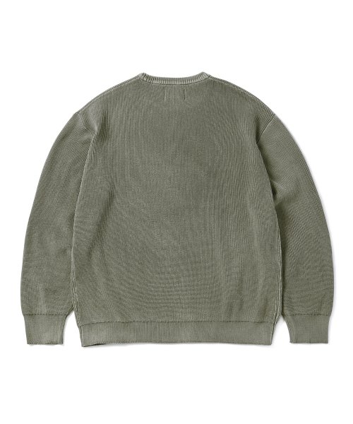 디스이즈네버댓(THISISNEVERTHAT) Acid Wash Knit Sweater Khaki