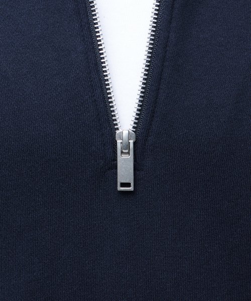 OVERSIZED HALF ZIP SWEATSHIRT [NAVY] thumbnail 6