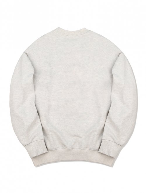 Свитшот унисекс Regular Fit с вышивкой University, Oatmeal (FCC1TS402M)