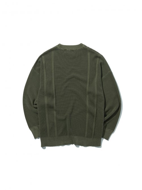 Double Faced Pullover Knit Khaki