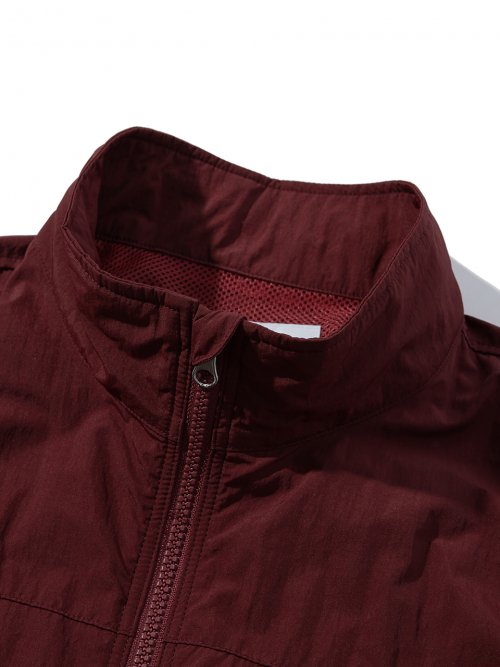Track Vest Burgundy