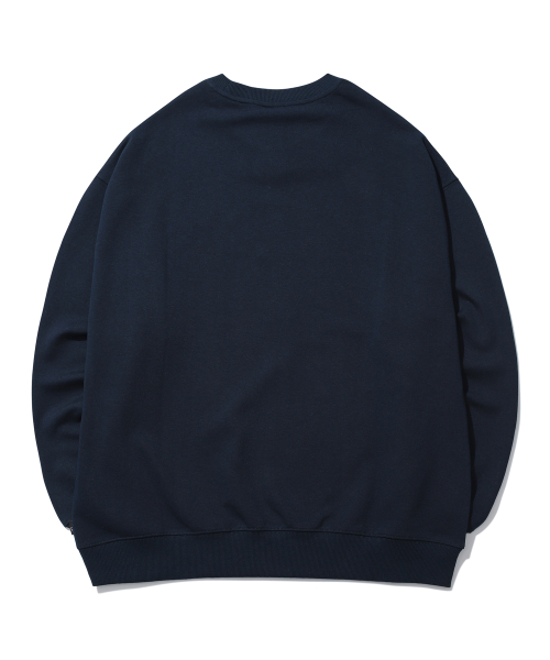 CU ARCH LOGO LIGHT TERRY SWEATSHIRTS тёмныйсиний